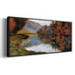 Rowboat on the Seine at Jeufosse, 1884 - Floater Framed Canvas Print