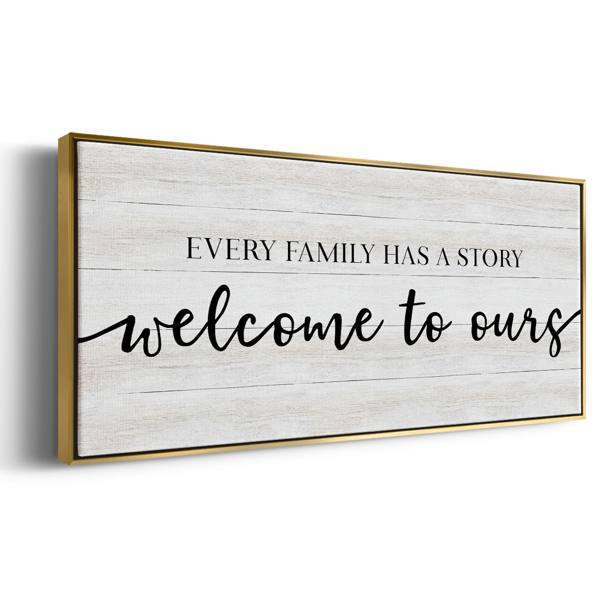 Family Story - Floater Framed Canvas Print