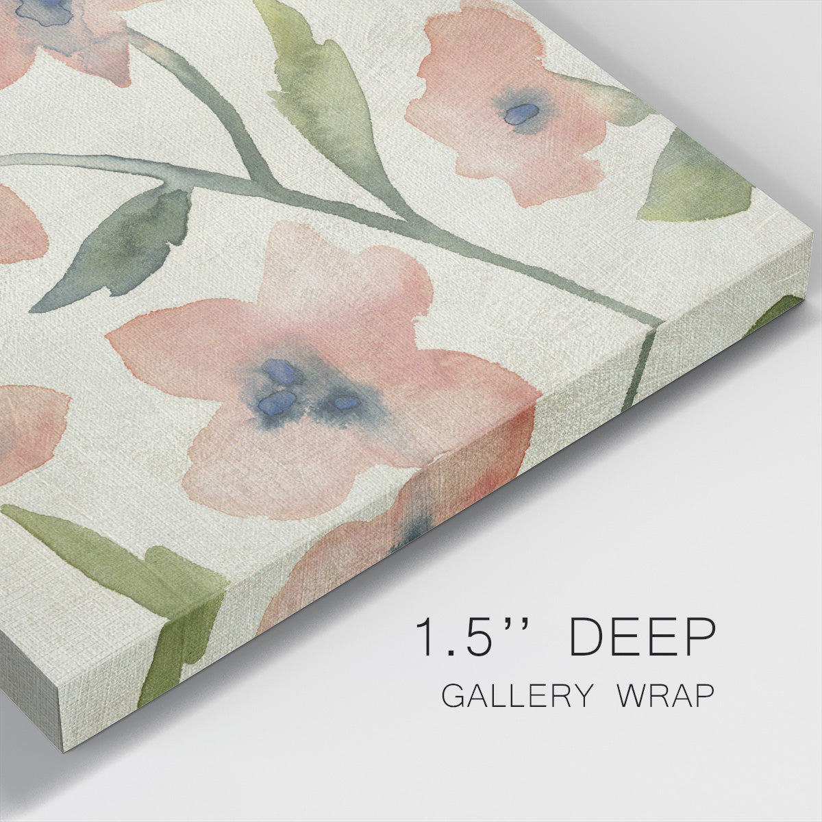 Blush Pink Blooms III-Premium Gallery Wrapped Canvas - Ready to Hang