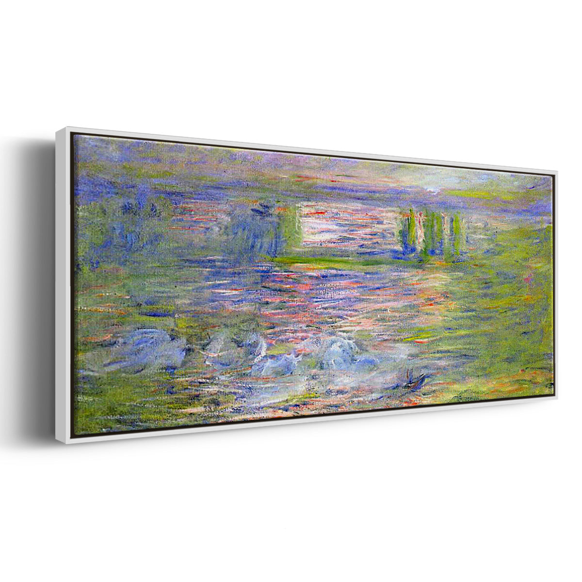 Charing Cross Bridge - Floater Framed Canvas Print