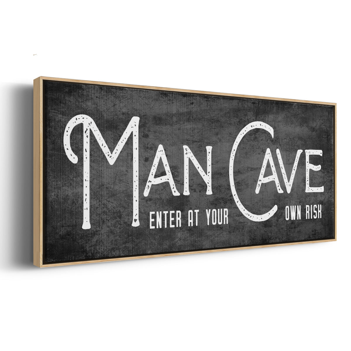 Man Cave - Floater Framed Canvas Print