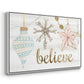 Elegant Ornaments Collection A - Framed Gallery Wrapped Canvas in Floating Frame