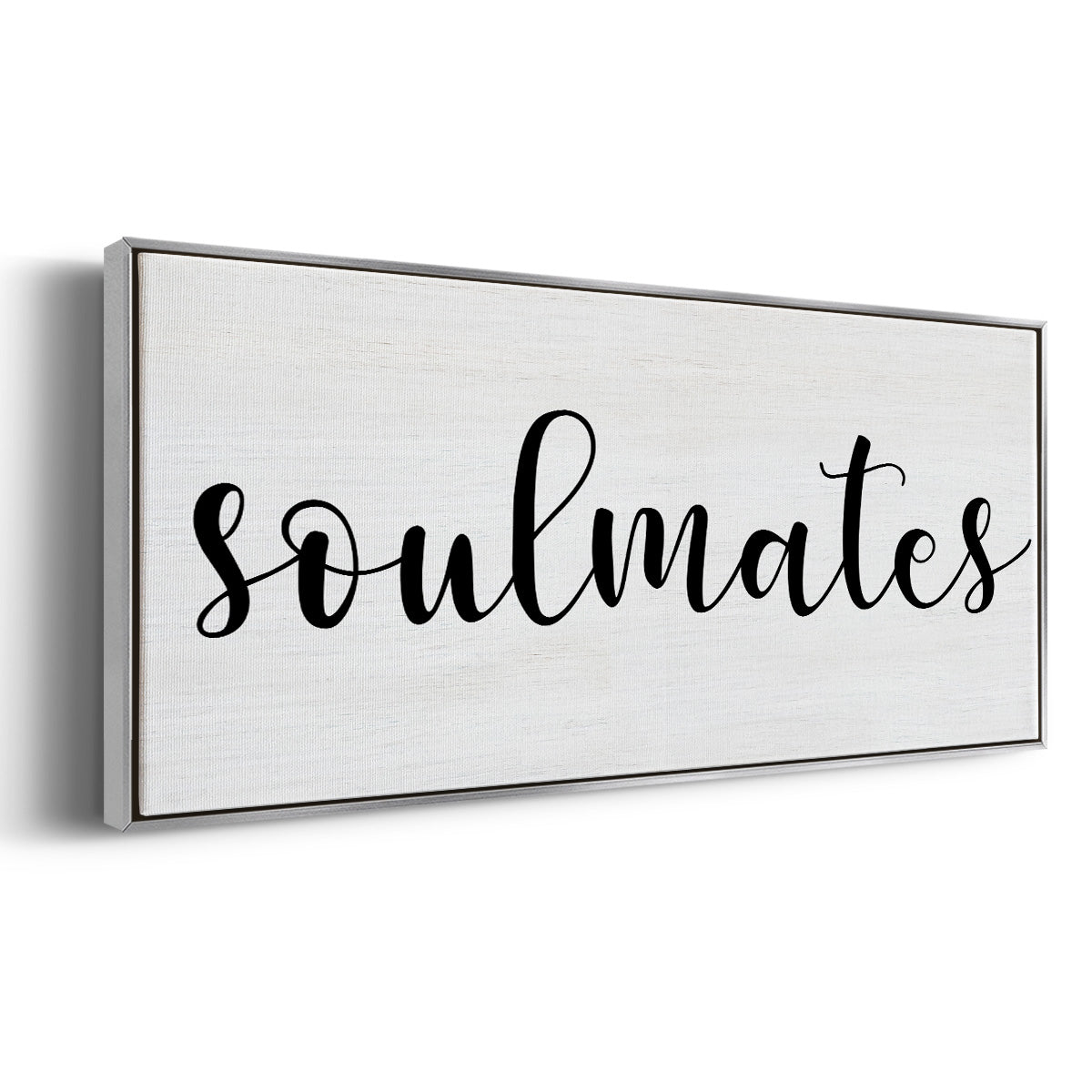 Soulmates - Floater Framed Canvas Print