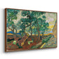 The Garden of Saint-Paul Hospital, 1889 - Floater Framed Canvas Print