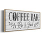 Coffee Bar - Floater Framed Canvas Print