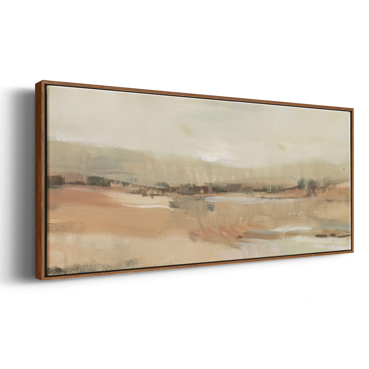 Earth Tone Landscape I - Floater Framed Canvas Print