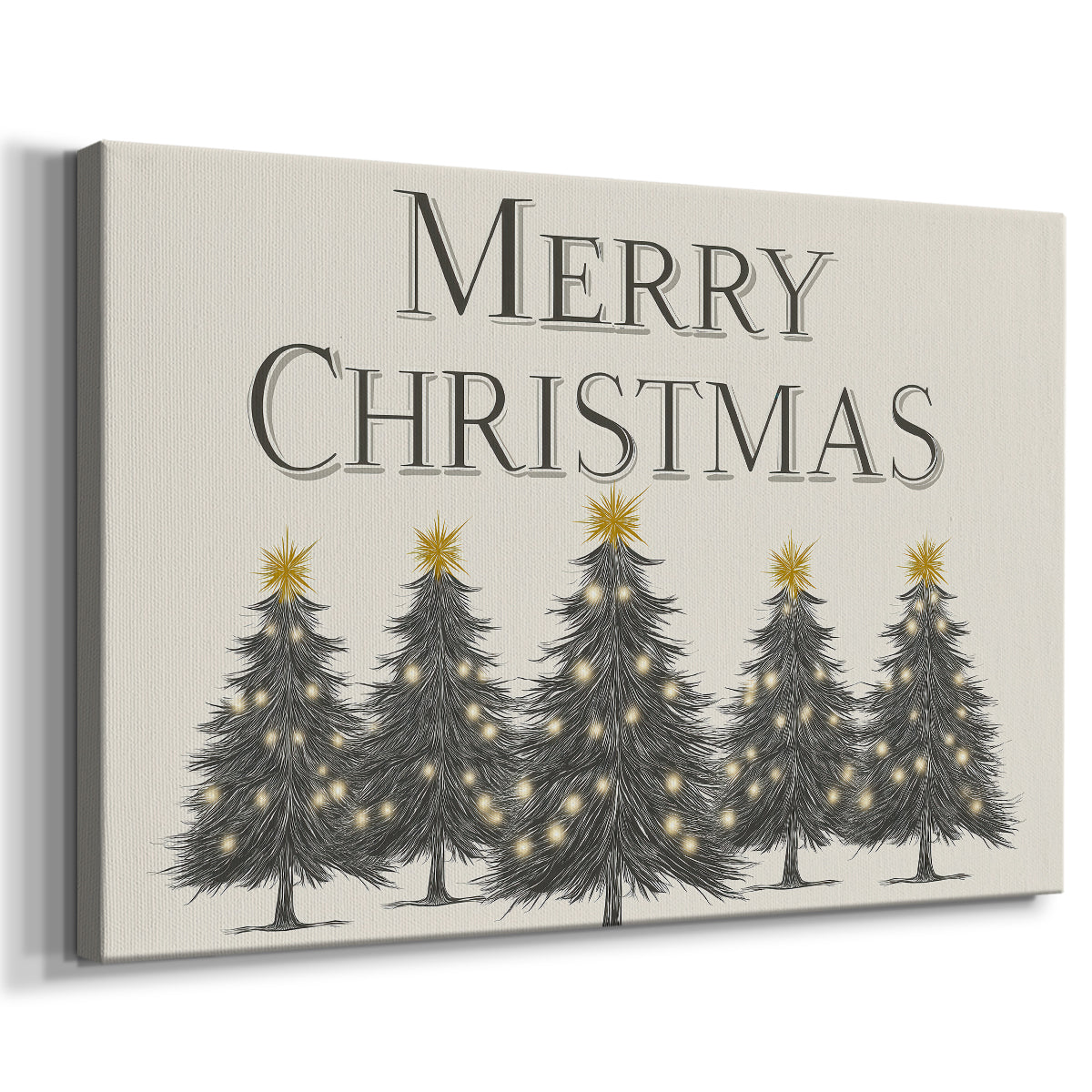 Frostlit Yule Serenade - Canvas Art Print
