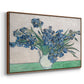 Irises, 1890 - Floater Framed Canvas Print