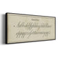 Manuscript Sampler II - Floater Framed Canvas Print