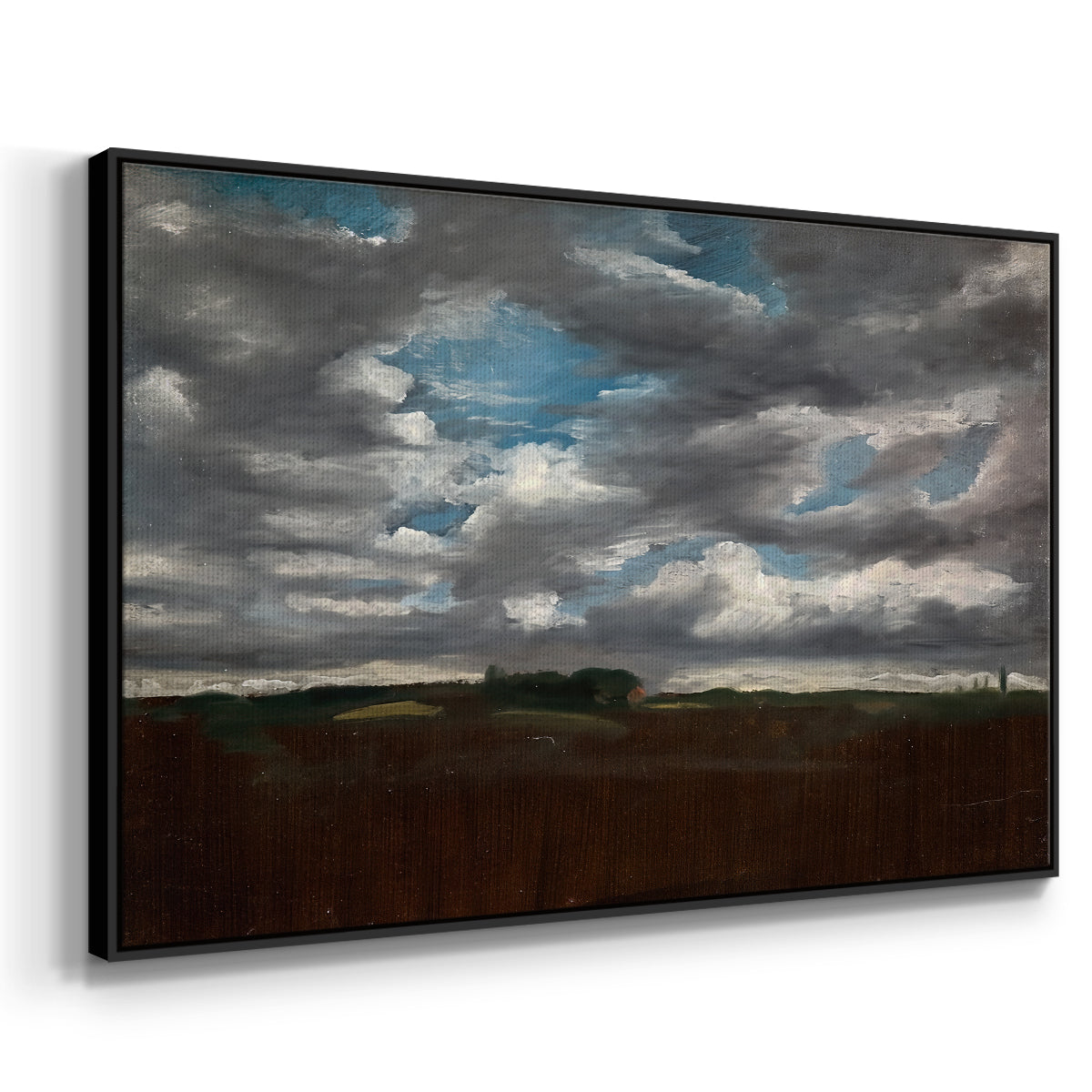 Extensive Landscape with Grey Clouds, c. 1821-1822 - Floater Framed Canvas Print
