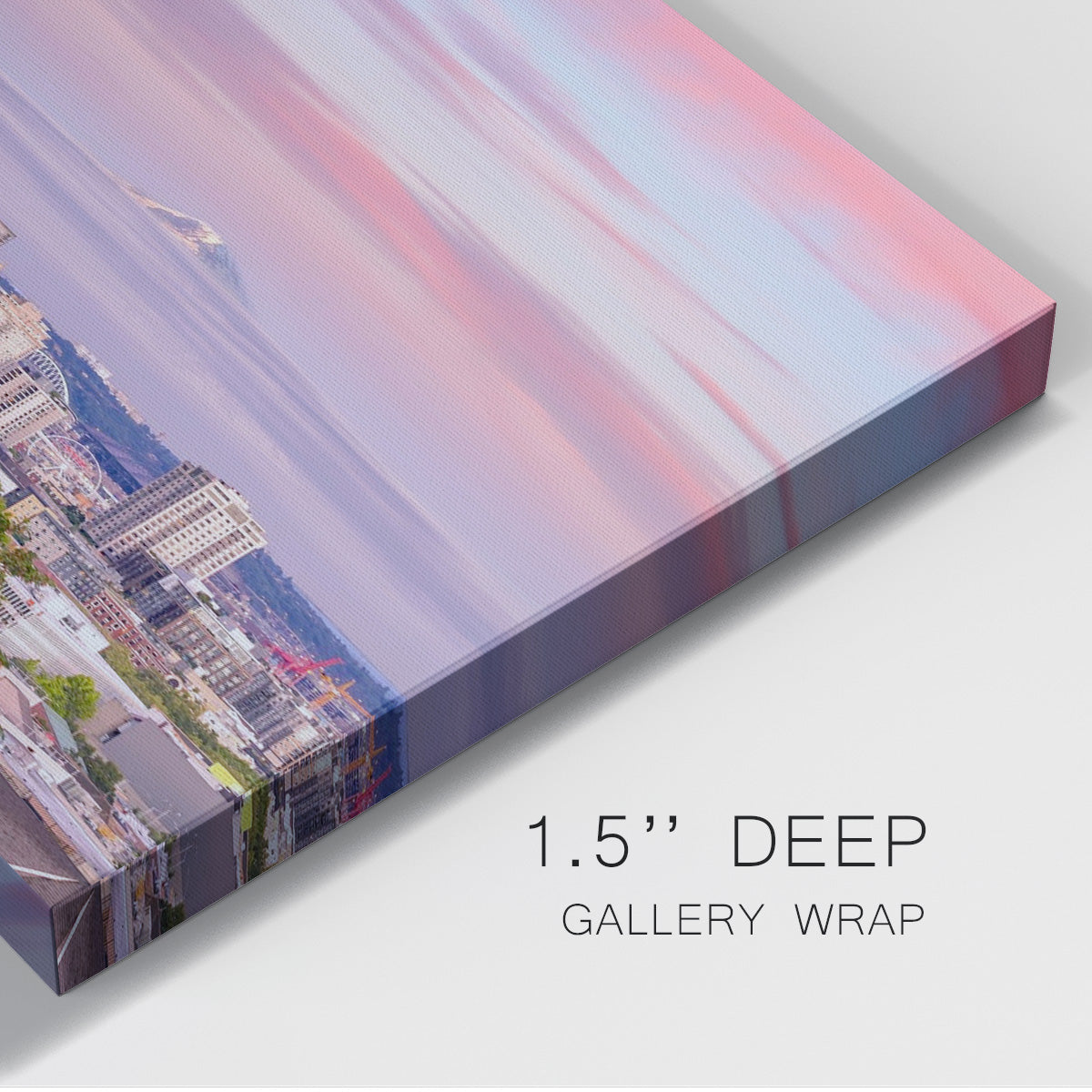 Seattle Skyline Panorama - Canvas Art Print