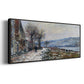 The Seine at Lavacourt, Effect of Snow, 1879 - Floater Framed Canvas Print