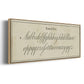 Manuscript Sampler II - Floater Framed Canvas Print