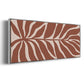 Terra Cotta Block Palms I - Floater Framed Canvas Print