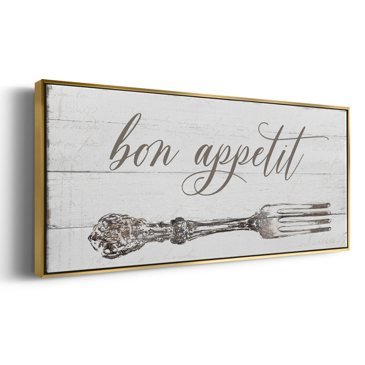 Bon Appetit - Floater Framed Canvas Print