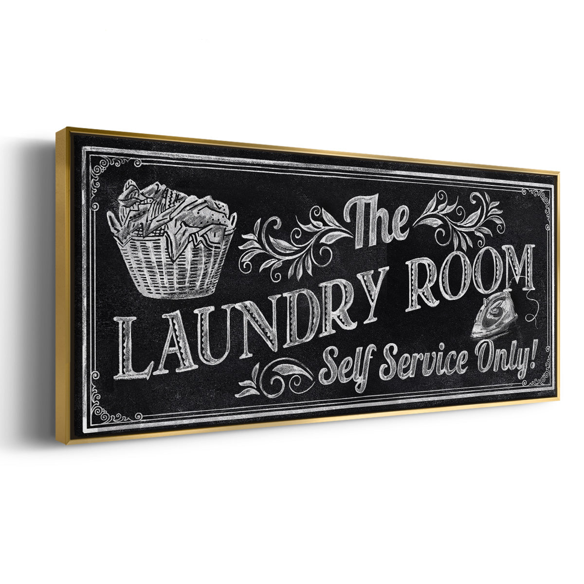 Self Service - Floater Framed Canvas Print