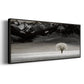 Solitary Tree - Floater Framed Canvas Print