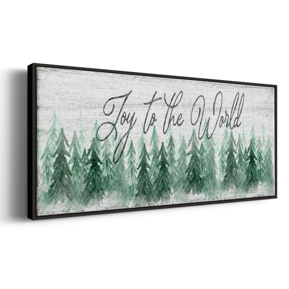 Joy to the World - Floater Framed Canvas Print
