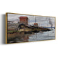 The Seine at Petit - Floater Framed Canvas Print