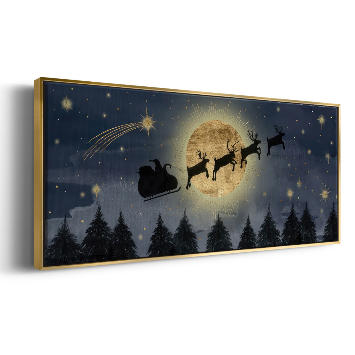 Celestial Christmas Collection D - Floater Framed Canvas Print
