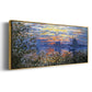 Sunset on the Seine - Floater Framed Canvas Print