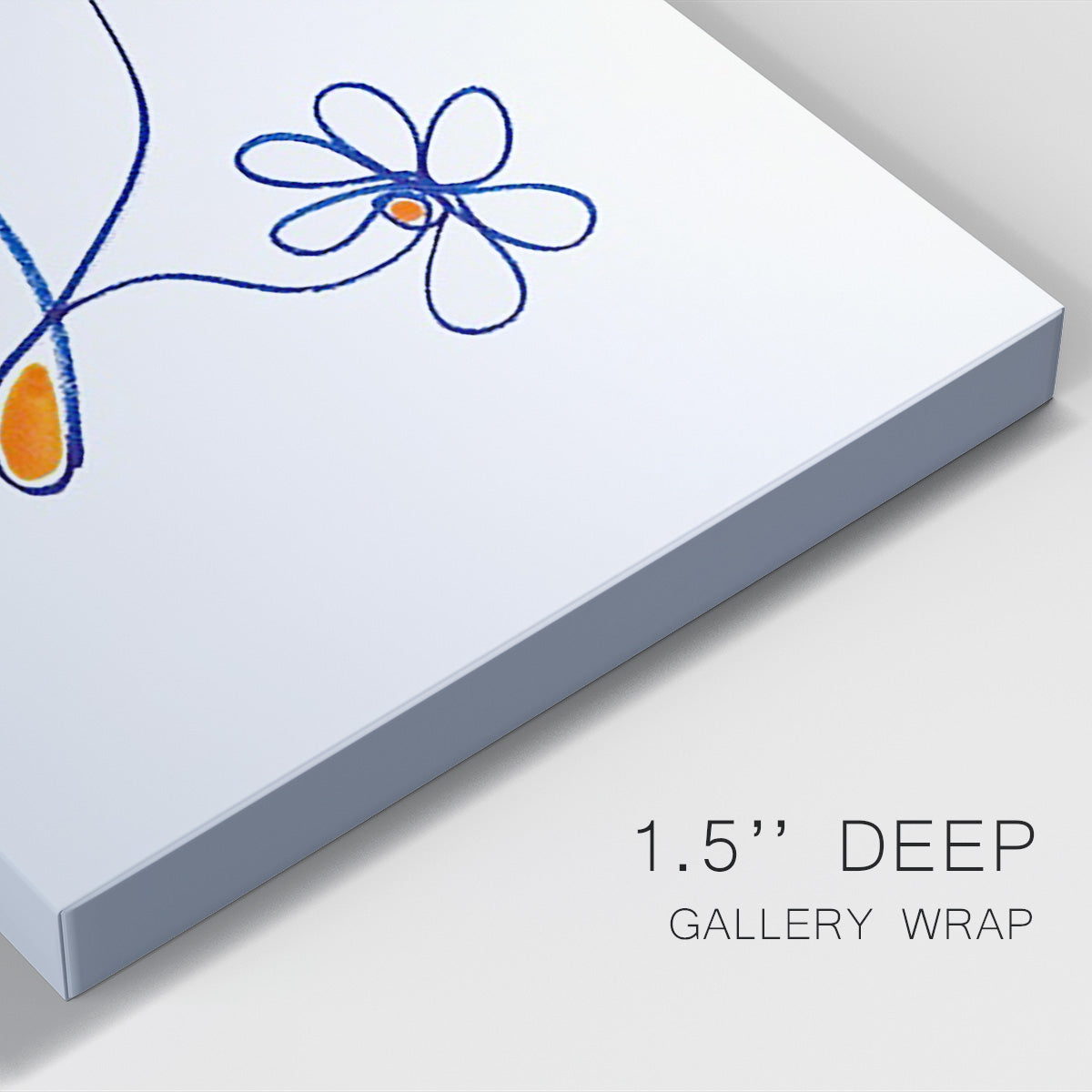 Wobbly Blooms III Premium Gallery Wrapped Canvas - Ready to Hang