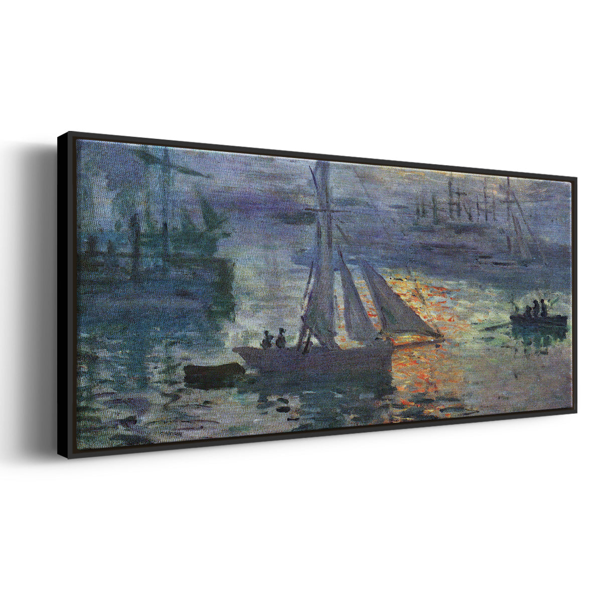 Sunrise at Sea - Floater Framed Canvas Print