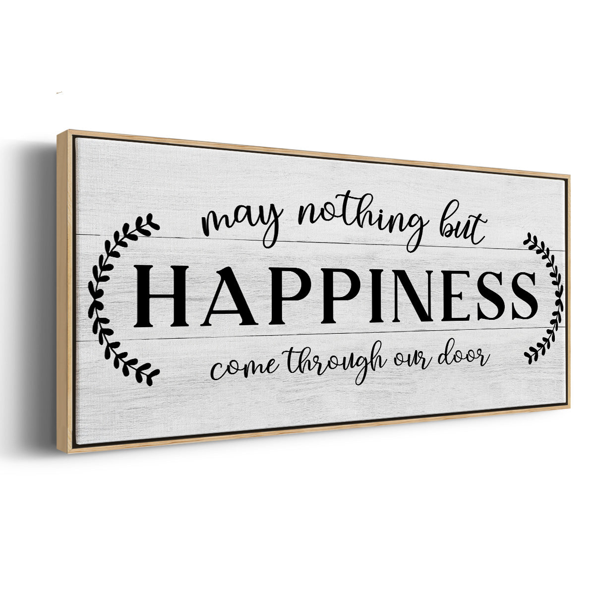 Through Our Door - Floater Framed Canvas Print