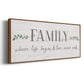Love Never Ends - Floater Framed Canvas Print