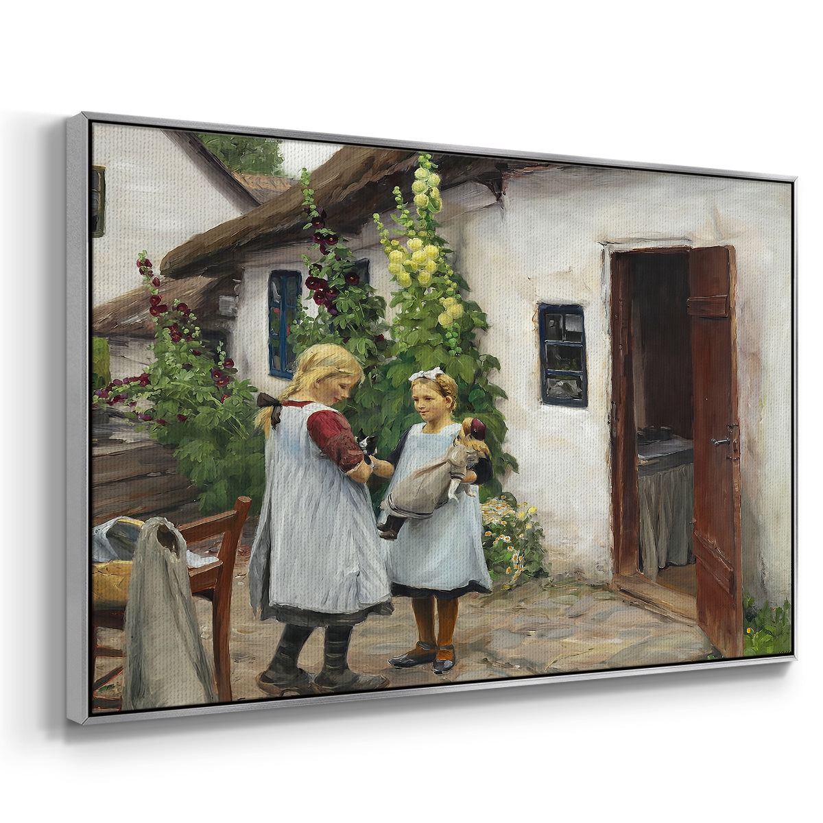 Have You Seen My Kitten?, 1914 - Floater Framed Canvas Print
