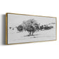 Treeline Sketch I - Floater Framed Canvas Print