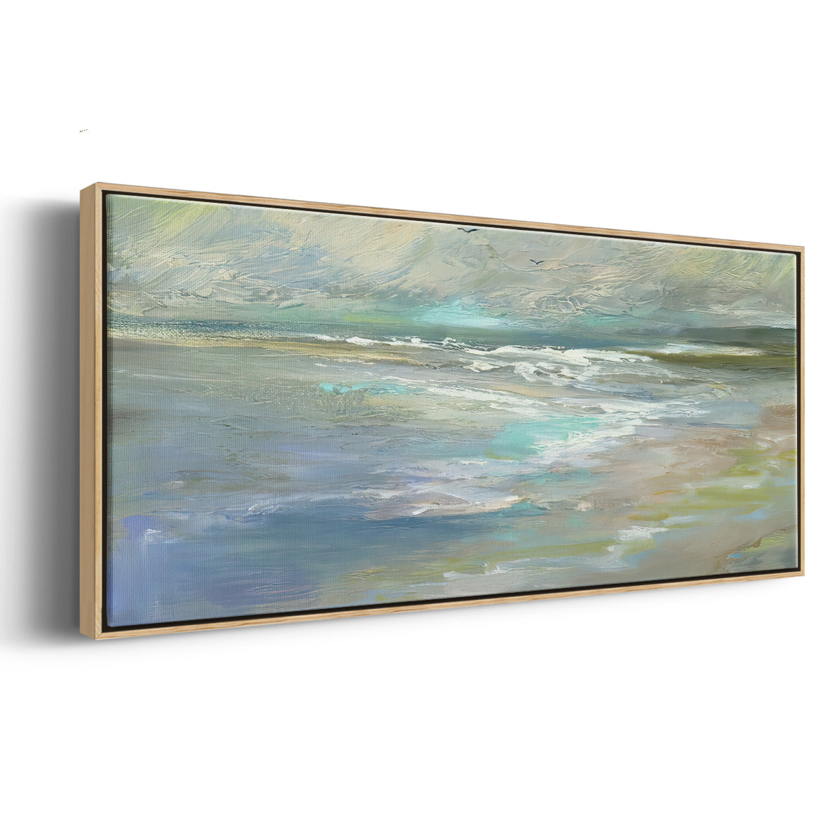 Beach Light I - Floater Framed Canvas Print