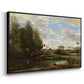 Washerwomen at the Water's Edge, c. 1860-1870 - Floater Framed Canvas Print