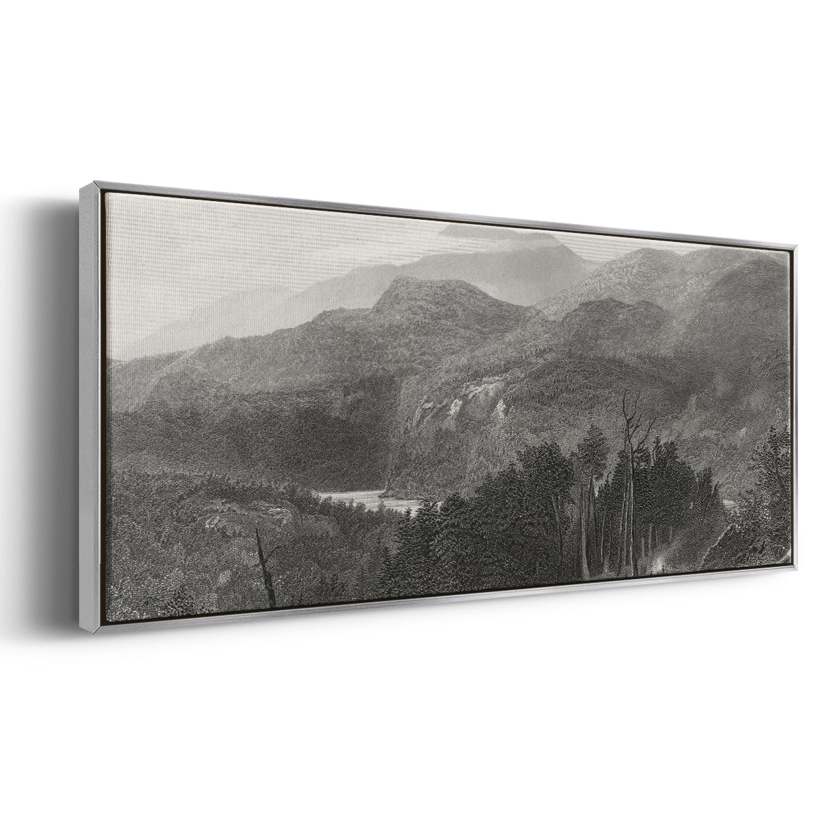 The Smoky Mountains - Floater Framed Canvas Print