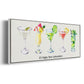 Happy Hour Cocktails - Floater Framed Canvas Print