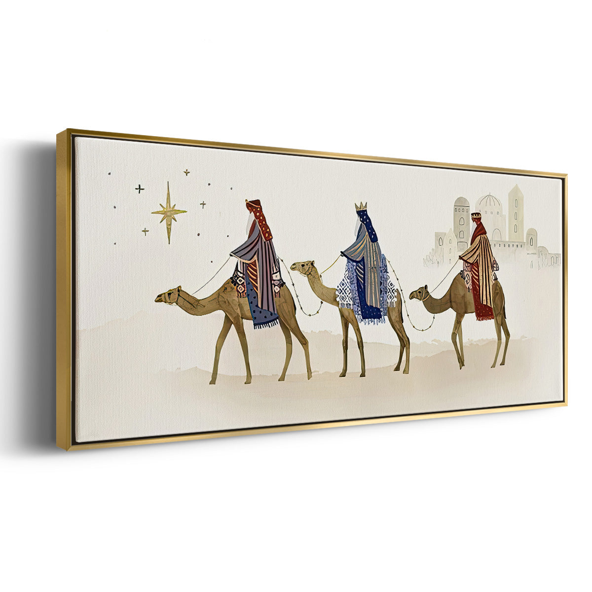 Away in a Manger Collection D - Floater Framed Canvas Print