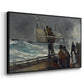 The Signal of Distress, c. 1896 - Floater Framed Canvas Print