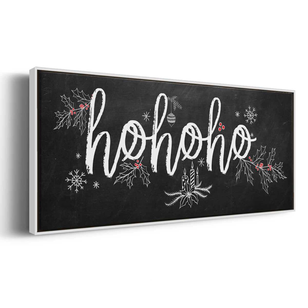 Ho Ho Ho - Floater Framed Canvas Print