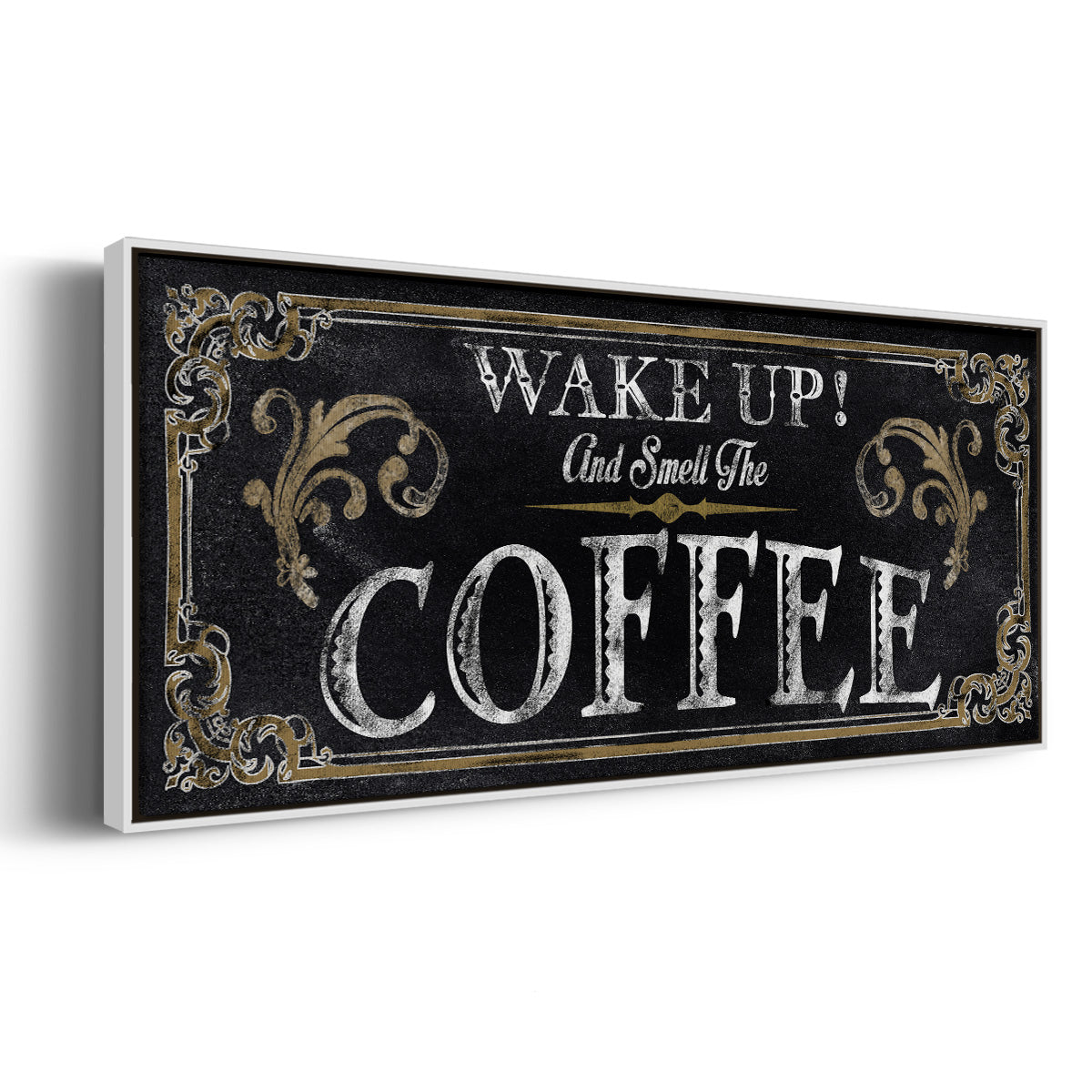 Wake Up! - Floater Framed Canvas Print