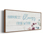 Happiness Blooms - Floater Framed Canvas Print