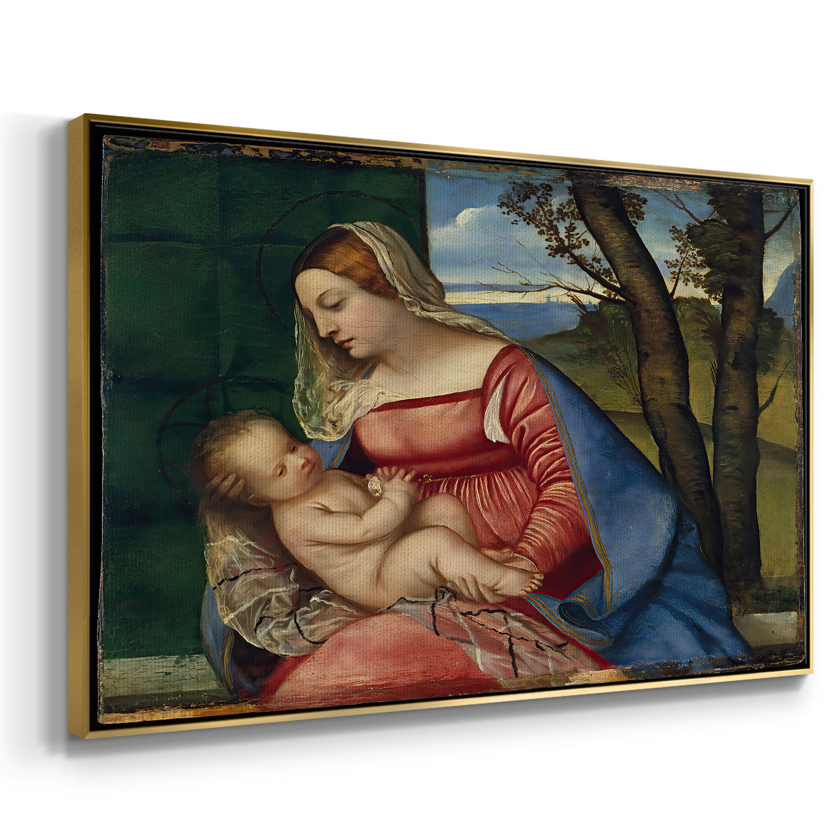 Madonna and Child, c. 1508 - Floater Framed Canvas Print