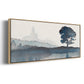 Serene Silhouette II - Floater Framed Canvas Print