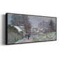 Snow at Argenteuil, 1874 - Floater Framed Canvas Print