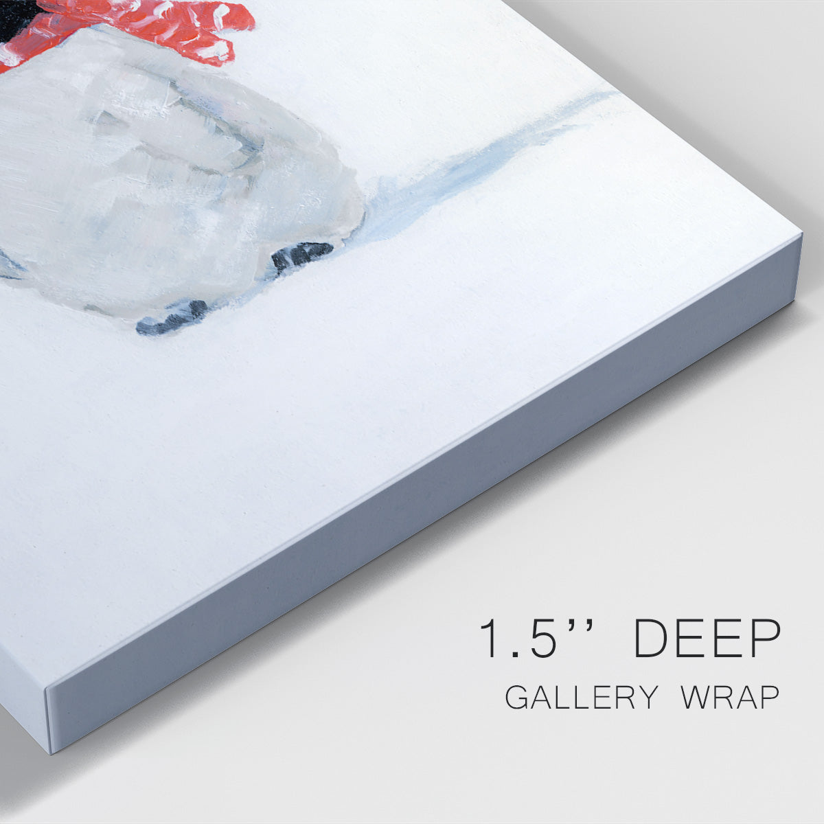 Penguin Play II Premium Gallery Wrapped Canvas - Ready to Hang