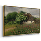 Farmhouse with Meadow Flowers, 1909 - Floater Framed Canvas Print