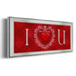 DIY Love Collection H - Floater Framed Canvas Print