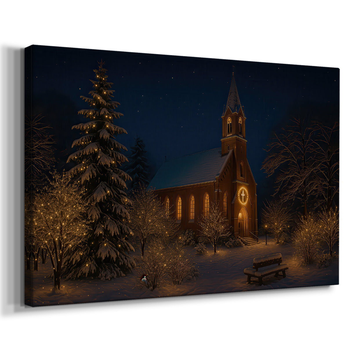 Pale Winter Dawn Parish - Canvas Art Print