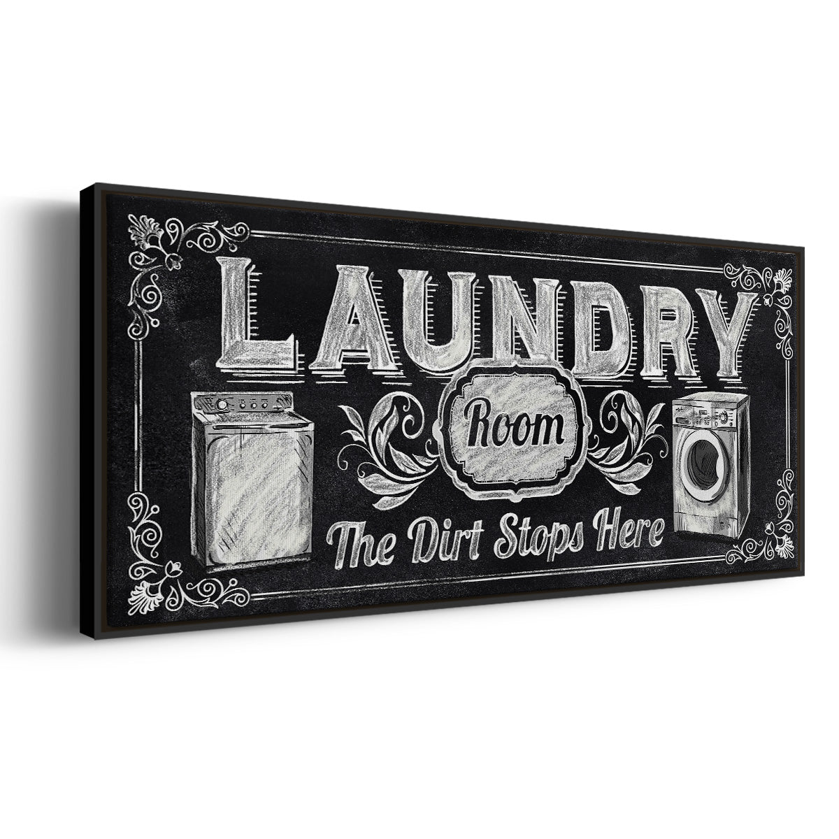 Dirt Stops Here - Floater Framed Canvas Print