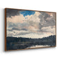 The Lone Boat, North Woods Club, Adirondacks, 1892 - Floater Framed Canvas Print