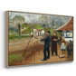 L. A. Ring Painting near Aasum Smithy, 1893 - Floater Framed Canvas Print
